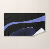 Nuit de la Comète : Bleu Abstrait, Violet & Noir (Serviette à main)
