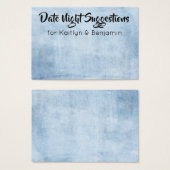 Nuit de la date détenue Suggestions Cartes nouvell (Devant & derrière)