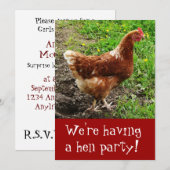 Nuit de la fille ! Invitation aux bachelorettes (Devant / Derrière)