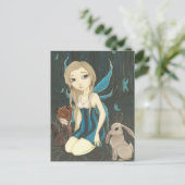 Nuit de la forêt - Carte postale de la veste de fé (Debout devant)