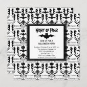 Nuit de la peur BAT Halloween Invitation à la fête (Devant / Derrière)