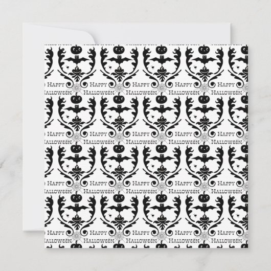 Nuit de la peur BAT Halloween Invitation à la fête (Dos)