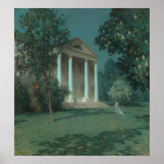 Nuit de mai - Willard Leroy Metcalf Poster d'art (Devant)