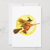 Nuit de sorcières éffrayantes Halloween Invitation (Dos)