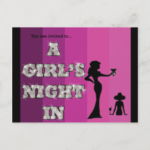 Nuit des filles - Invitation par carte postale