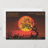 Nuit des invitations de mariage d'Halloween person (Dos)