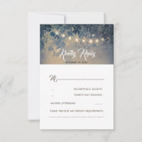 Nuit d'été romantique Mariage rustique RSVP