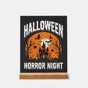 Nuit d'Horreur d'Halloween Château Hanté Vintage
