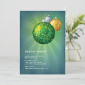 Nuit Disco Invitation de fête du Nouvel An (Debout devant)