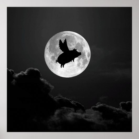 nuit du cochon volant - affiche 20" x 24" (Devant)