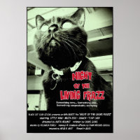 Nuit du Frazz Vivant ! Poster du film de chat, rou