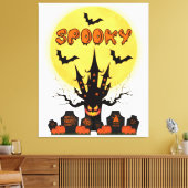 Nuit éffrayante Halloween Canevas (Insitu(Salon))