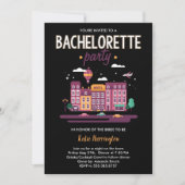 Nuit en ville Bachelorette Party Invitation (Devant)