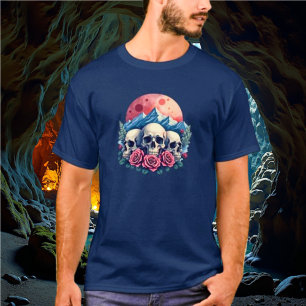 Nuit éternelle - Crânes et T-shirt Rose