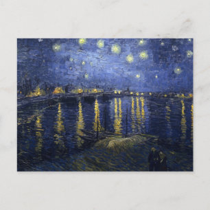 Nuit Étincelante Sur La Carte Postale Rhône