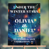 Nuit étoile Mariage d'hiver Bienvenue (Neutre)