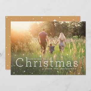 nuit étoilée 13 cm x 18 cm carte d'invitation