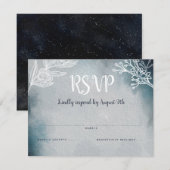 Nuit étoilée au clair de lune Monogramme RSVP de m (Devant / Derrière)