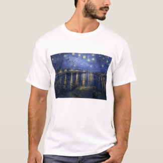 Nuit étoilée au-dessus du T-shirt du Rhin - Van
