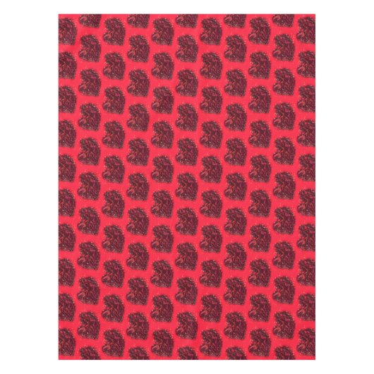 Nuit étoilée avec nappe rouge avec pouce à roulett (Devant)