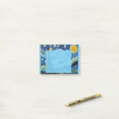 Nuit étoilée dans le Post-it bleu (Sur un bureau)