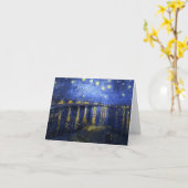 Nuit étoilée de Van Gogh au-dessus de la carte de (Fleur jaune)