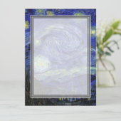 Nuit étoilée, invitations vierges. (Debout devant)