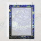 Nuit étoilée, invitations vierges. (Devant)