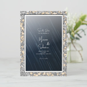 Nuit étoilée la carte de mariage SAVE THE DATE