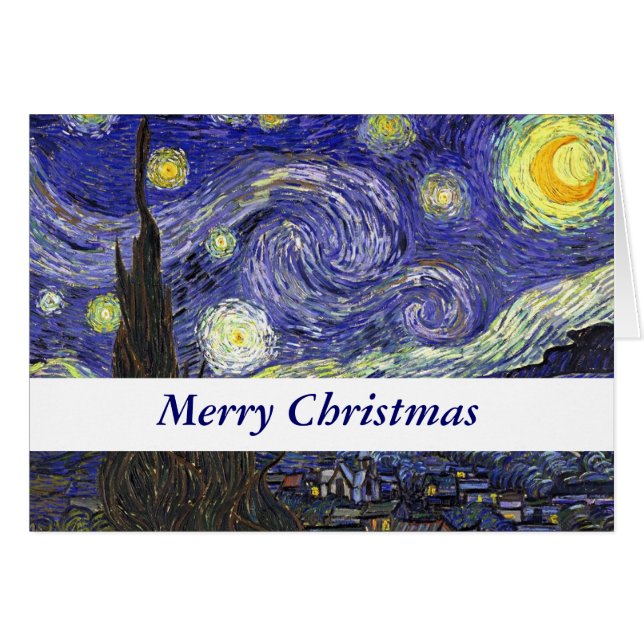 Nuit étoilée Noël, Fêtes (Devant horizontal)