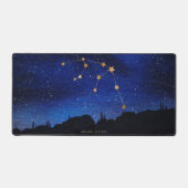 Nuit étoilée Or Aquarius Constellation du zodiaque (Recto)