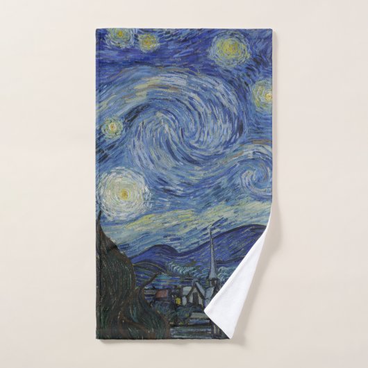 "Nuit étoilée" par Van Gogh (Serviette à main)