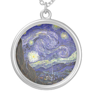 Nuit étoilée par Van Gogh collier rond
