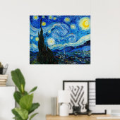 Nuit étoilée par Vincent Van Gogh Poster (Bureau à domicile)