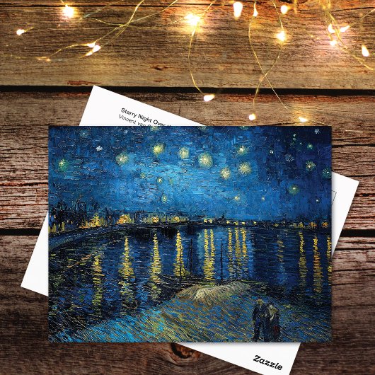 Nuit étoilée Rhône Vincent van Gogh Carte postale
