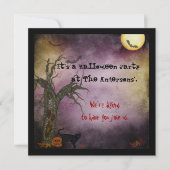 Nuit gothique Sky Halloween Invitation (Devant)