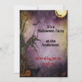 Nuit gothique Sky Halloween Party Invitation (Devant)