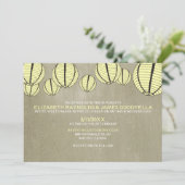 Nuit Lumière Mariage Invitations (Debout devant)