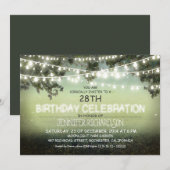 nuit lunatique et lumières de jardin invitations d (Devant / Derrière)