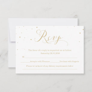 Nuit neigeuse Mariage d'hiver Répondre RSVP