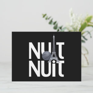 Nuit Nuit Basketbal Nacht Frans Woord Parijs Toren Kaart