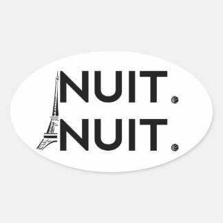 Nuit Nuit Ovale Sticker