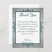 nuit PLATE du carte de remerciements 4x5 en Inde (Devant / Derrière)