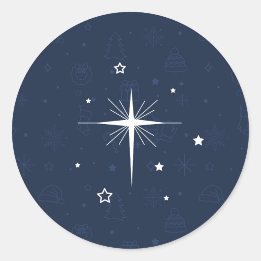 NUIT SAINTE / Autocollants de Noël (Devant)