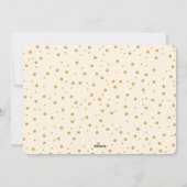 Nuit Silencieuse Joyeux Noël Carte photo de ton or (Dos)