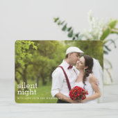 Nuit silencieuse Joyeux Noël Deux Cartes photos (Debout devant)