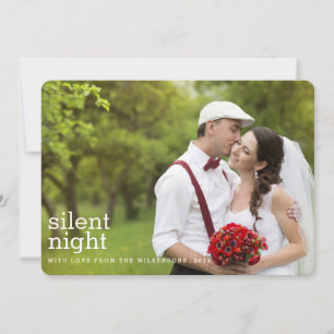 Nuit silencieuse Joyeux Noël Deux Cartes photos