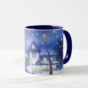 Nuit Silencieuse. Mugs cadeaux de Noël