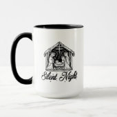 Nuit silencieuse - Noël Nativité Scène Mug (Gauche)