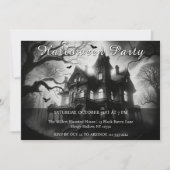 Nuit sombre et rêvée Halloween Fête Invitation (Devant)